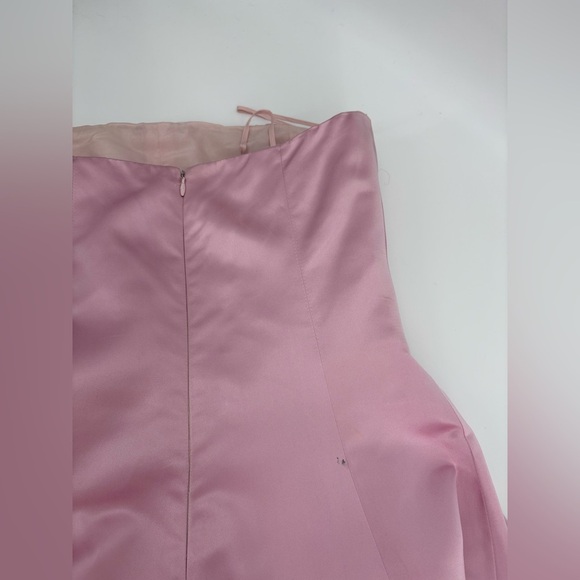 Ralph Lauren Collection Purple Label Silk Midi Dress Pink 1999 90s Strapless - Picture 16 of 16